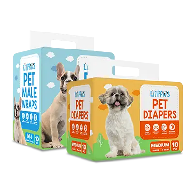 Lil-Paw Pet Diapers retail packaging