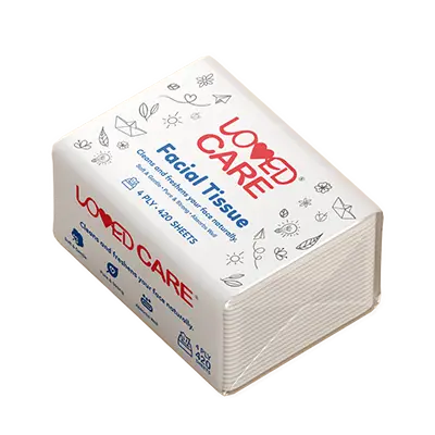 Loved Care Facial Tissue packaging