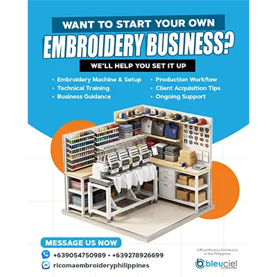 Ricoma embroidery equipment social content